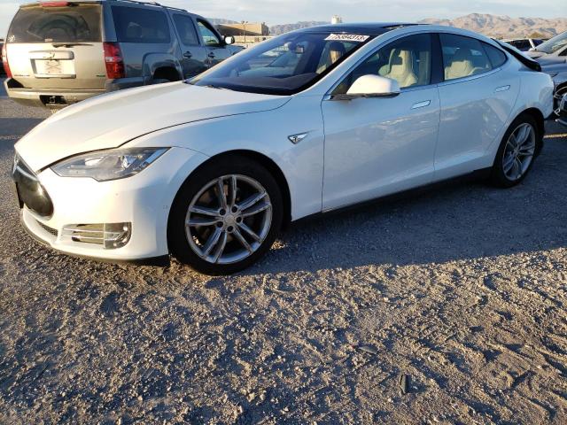 5YJSA1E20FF116363 - 2015 TESLA MODEL S WHITE photo 1