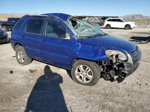 KNDJE723X87543106 - 2008 KIA SPORTAGE EX BLUE photo 4