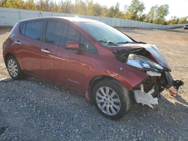 1N4AZ0CP4DC424925 - 2013 NISSAN LEAF S MAROON photo 4