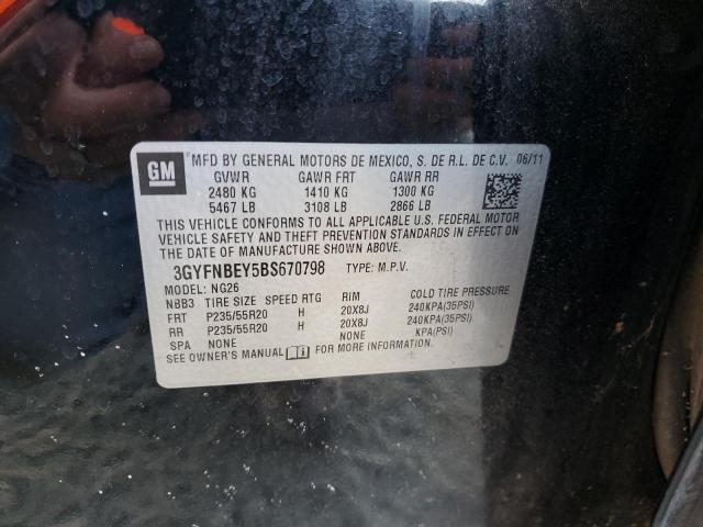 3GYFNBEY5BS670798 - 2011 CADILLAC SRX PERFORMANCE COLLECTION Noir photo 14