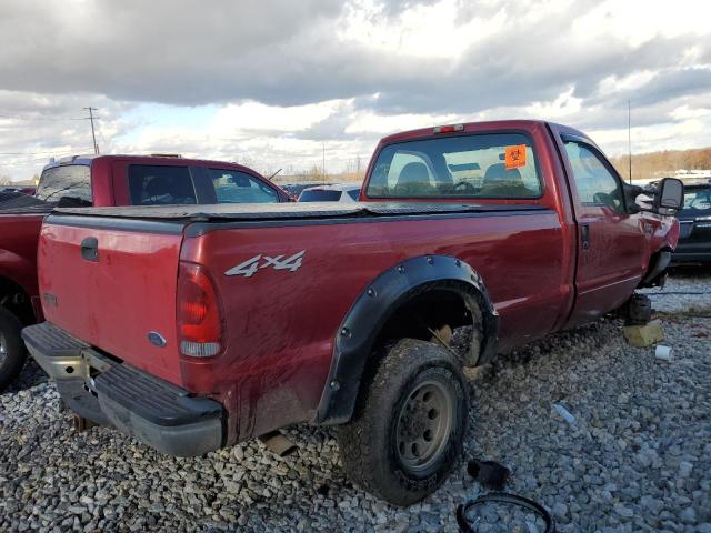 1FTSF31L63ED66201 - 2003 FORD F350 SRW SUPER DUTY RED photo 3