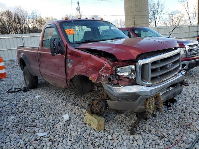 1FTSF31L63ED66201 - 2003 FORD F350 SRW SUPER DUTY RED photo 4