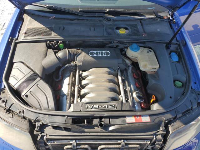 WAUPL58E24A143306 - 2004 AUDI S4 BLUE photo 11