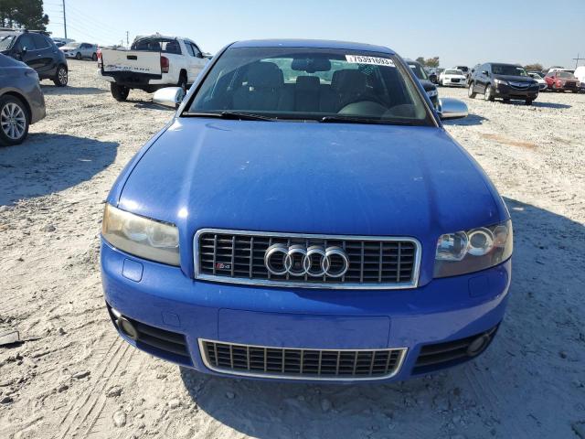 WAUPL58E24A143306 - 2004 AUDI S4 BLUE photo 5