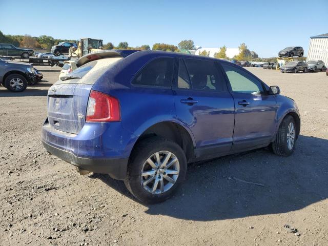 2FMDK4JC1EBA36258 - 2014 FORD EDGE SEL BLUE photo 3