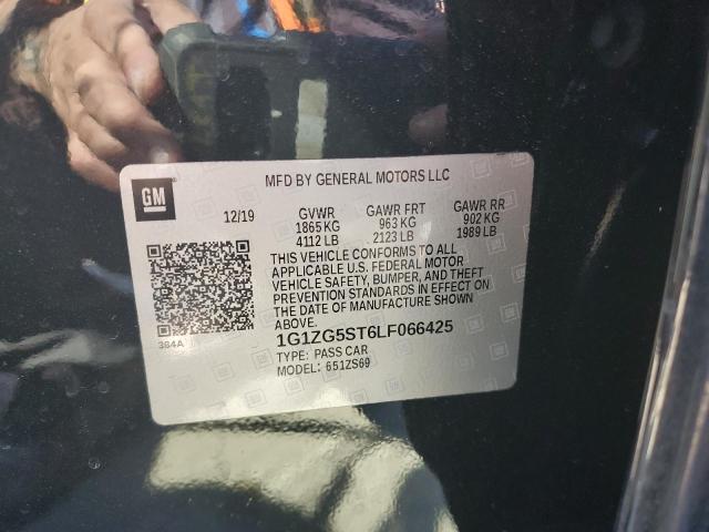 1G1ZG5ST6LF066425 - 2020 CHEVROLET MALIBU RS 黑色 照片 13