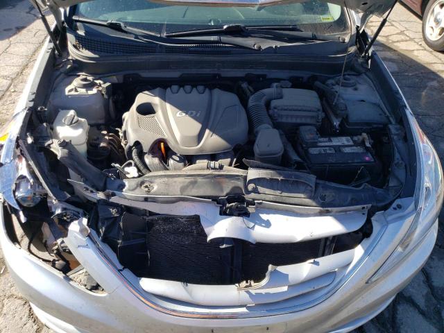 5NPEB4AC0DH649130 - 2013 HYUNDAI SONATA GLS SILVER photo 11