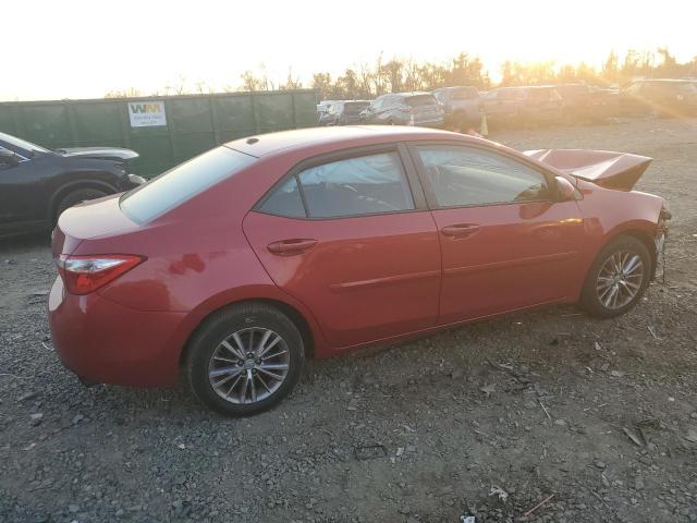 2T1BURHEXEC095245 - 2014 TOYOTA COROLLA L RED photo 3