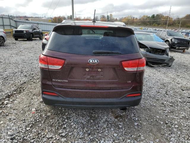 5XYPGDA58HG320961 - 2017 KIA SORENTO LX MAROON photo 6