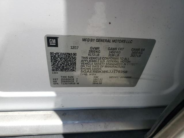 5GAERBKW6JJ179358 - 2018 BUICK ENCLAVE ESSENCE 白色 照片 13