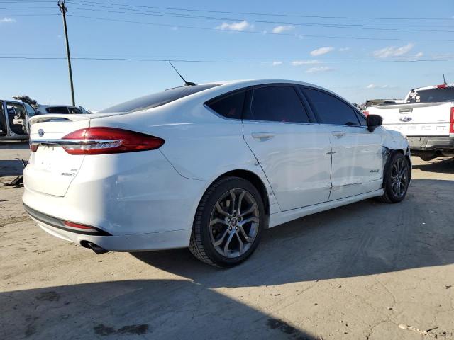 3FA6P0LU6HR295627 - 2017 FORD FUSION SE HYBRID WHITE photo 3