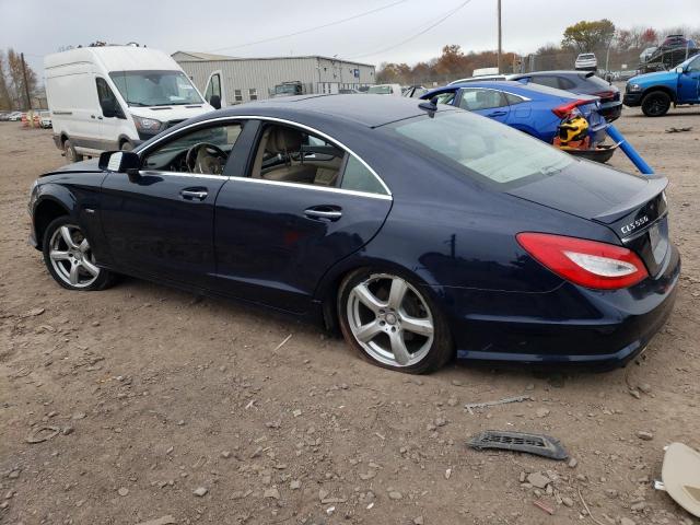 WDDLJ9BB2CA038072 - 2012 MERCEDES-BENZ CLS 550 4MATIC BLUE photo 2