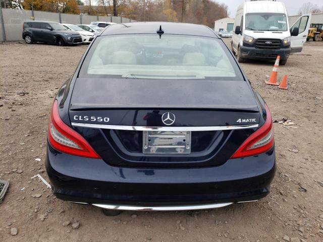 WDDLJ9BB2CA038072 - 2012 MERCEDES-BENZ CLS 550 4MATIC BLUE photo 6