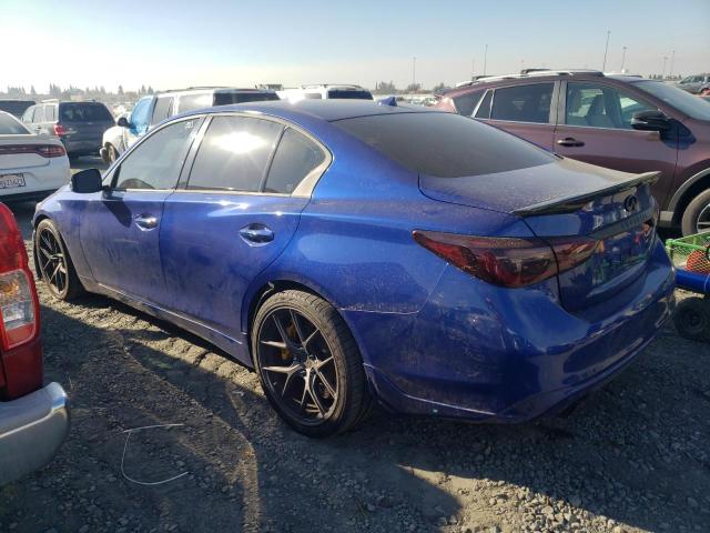 JN1EV7AP7KM541766 - 2019 INFINITI Q50 LUXE BLUE photo 2