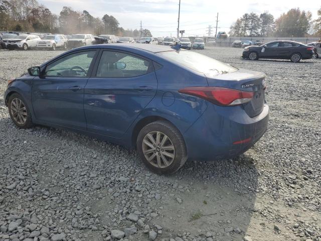 KMHDH4AE9GU477777 - 2016 HYUNDAI ELANTRA SE BLUE photo 2