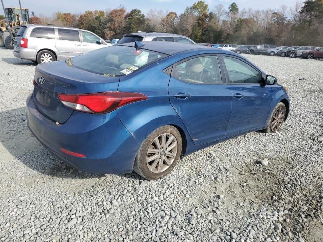 KMHDH4AE9GU477777 - 2016 HYUNDAI ELANTRA SE BLUE photo 3