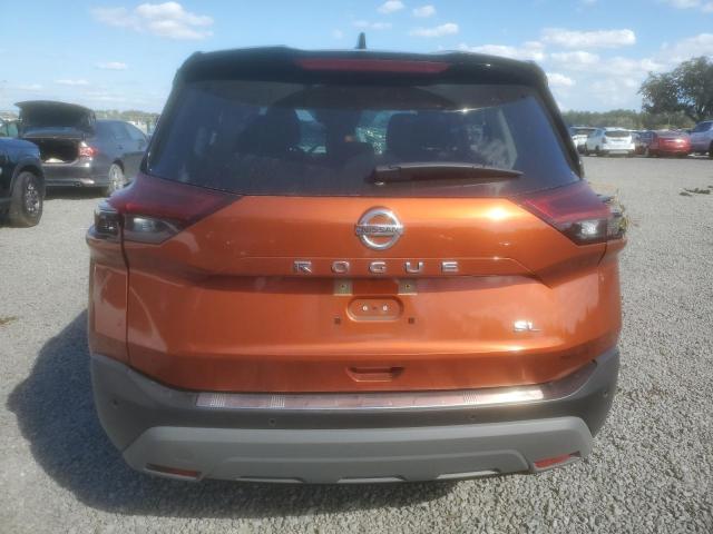 JN8AT3CA3MW025824 - 2021 NISSAN ROGUE SL ORANGE photo 6