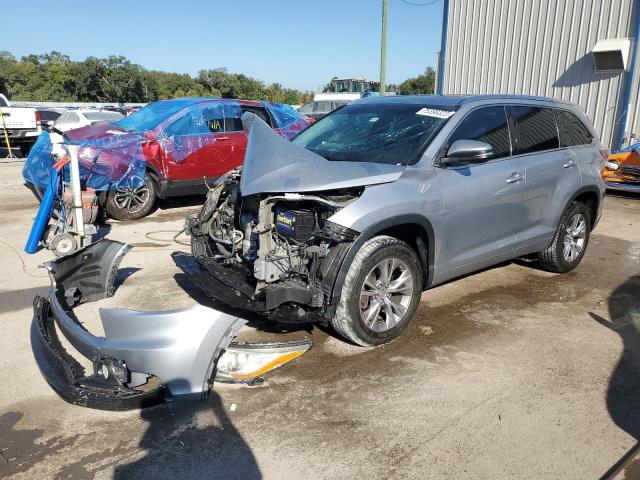 5TDKKRFH9ES023950 - 2014 TOYOTA HIGHLANDER XLE SILVER photo 1