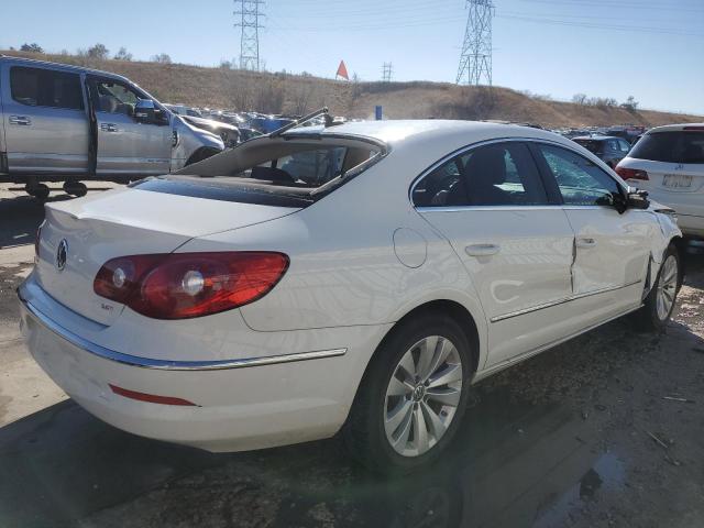 WVWMN7AN7CE515610 - 2012 VOLKSWAGEN CC SPORT WHITE photo 3