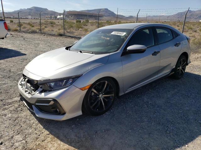 SHHFK7H46MU220060 - 2021 HONDA CIVIC SPORT SILVER photo 1