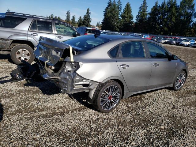 3KPF44AC5NE493302 - 2022 KIA FORTE GT SILVER photo 3