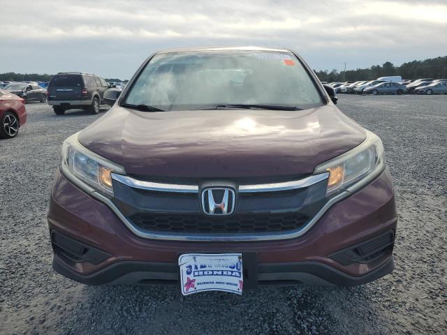 2HKRM3H32FH548346 - 2015 HONDA CR-V LX BURGUNDY photo 5