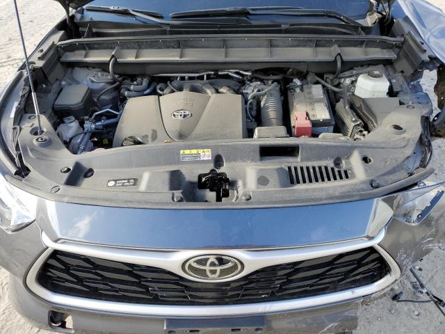 5TDHZRBH2MS534295 - 2021 TOYOTA HIGHLANDER XLE GRAY photo 12