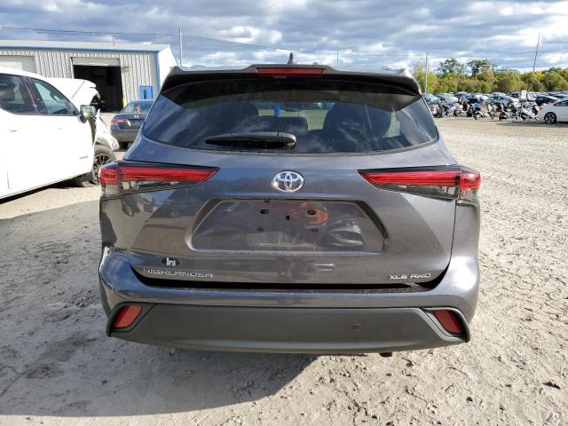 5TDHZRBH2MS534295 - 2021 TOYOTA HIGHLANDER XLE GRAY photo 6