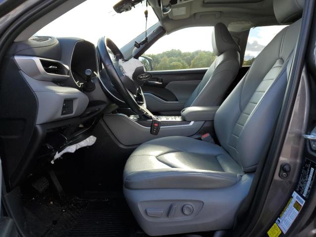 5TDHZRBH2MS534295 - 2021 TOYOTA HIGHLANDER XLE GRAY photo 7