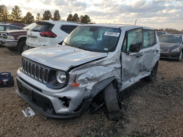 ZACNJBAB7LPL40806 - 2020 JEEP RENEGADE SPORT SILVER photo 1