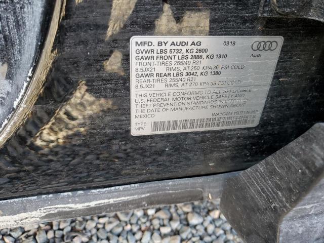 WA1C4AFY8J2146263 - 2018 AUDI SQ5 PRESTIGE BLACK photo 14