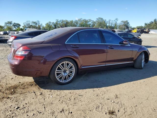 WDDNG86X27A101233 - 2007 MERCEDES-BENZ S 550 4MATIC BURGUNDY photo 3