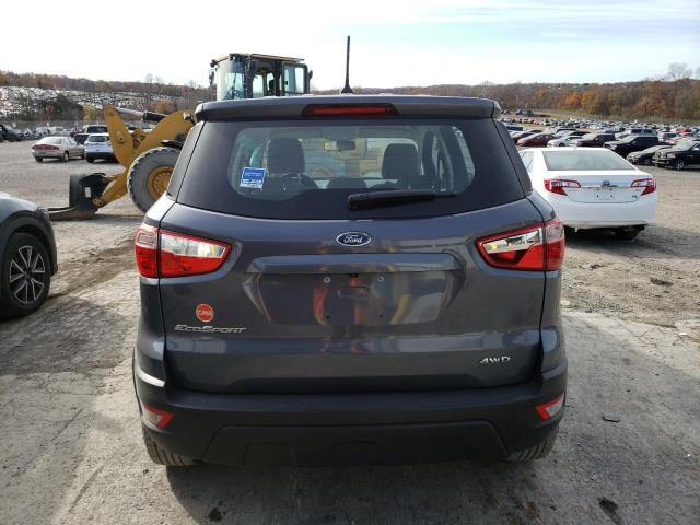 MAJ6P1SL1JC217842 - 2018 FORD ECOSPORT S GRAY photo 6