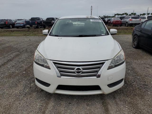 3N1AB7AP1EY276562 - 2014 NISSAN SENTRA S WHITE photo 5