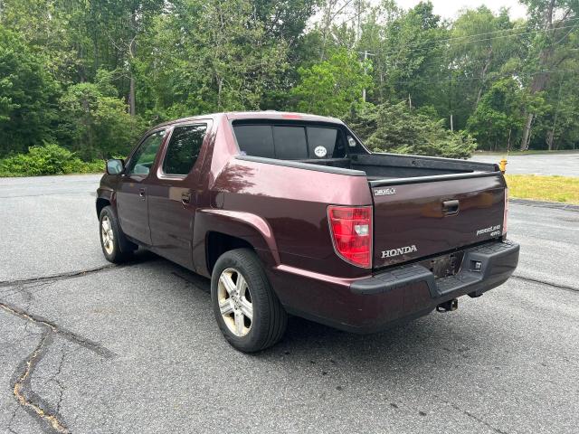 5FPYK1F56BB003275 - 2011 HONDA RIDGELINE RTL BURGUNDY photo 3