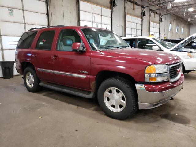 1GKEK13T25R107733 - 2005 GMC YUKON BURGUNDY photo 4