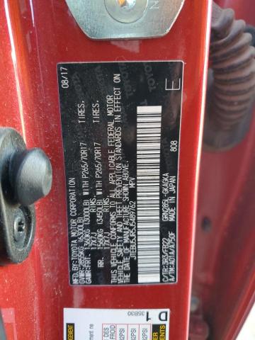 JTEBU5JR5J5489762 - 2018 TOYOTA 4RUNNER SR5/SR5 PREMIUM 红色 照片 14