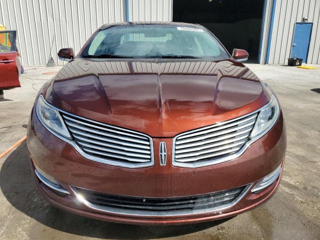 3LN6L2LU2FR624589 - 2015 LINCOLN MKZ HYBRID BURGUNDY photo 5