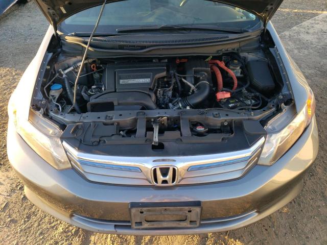 JHMFB4F30CS006322 - 2012 HONDA CIVIC HYBRID L GRAY photo 11