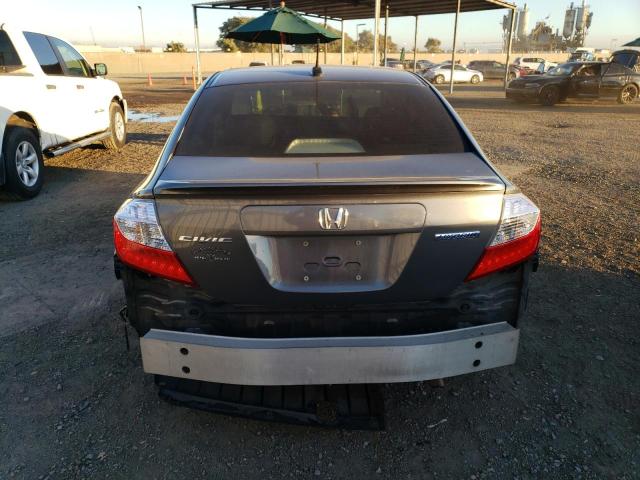 JHMFB4F30CS006322 - 2012 HONDA CIVIC HYBRID L GRAY photo 6