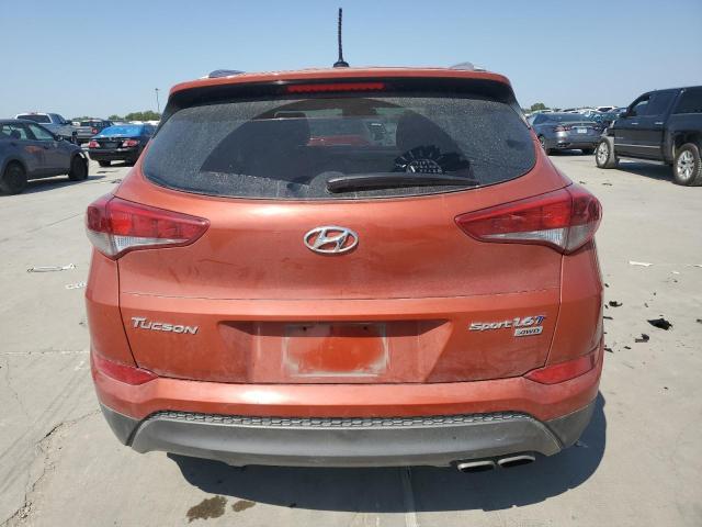 KM8J3CA26GU199101 - 2016 HYUNDAI TUCSON LIMITED ORANGE photo 6