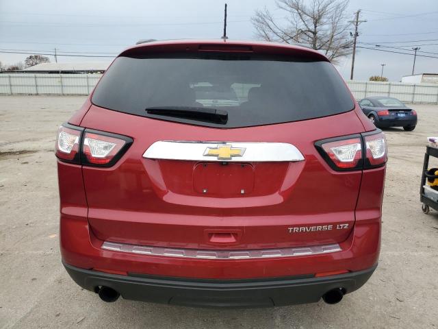 1GNKRJKDXEJ220100 - 2014 CHEVROLET TRAVERSE LTZ RED photo 6