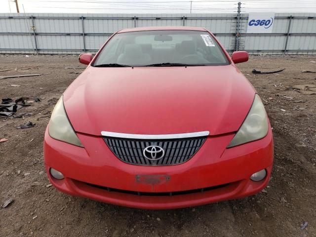 4T1CE38P95U963802 - 2005 TOYOTA CAMRY SOLA SE RED photo 5