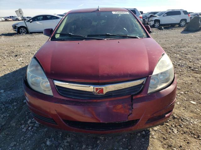 1G8ZS57B48F267294 - 2008 SATURN AURA XE RED photo 5