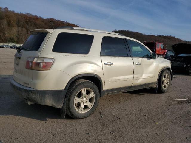 1GKLVLED6AJ135480 - 2010 GMC ACADIA SLE WHITE photo 3