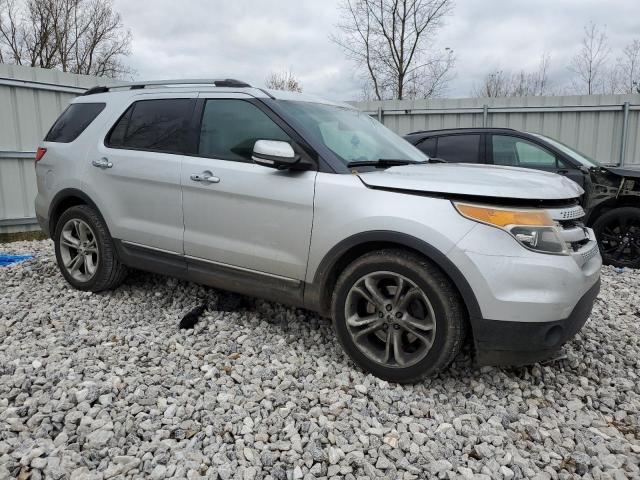 1FM5K7F87FGB81633 - 2015 FORD EXPLORER LIMITED SILVER photo 4