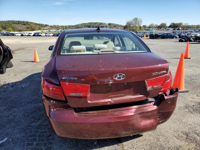 5NPET46C79H497554 - 2009 HYUNDAI SONATA GLS BURGUNDY photo 6