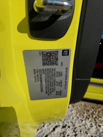 1G1YA3D46P5131826 - 2023 CHEVROLET CORVETTE STINGRAY 1LT YELLOW photo 13