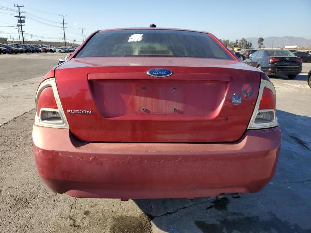 3FAHP06Z38R132773 - 2008 FORD FUSION S RED photo 6