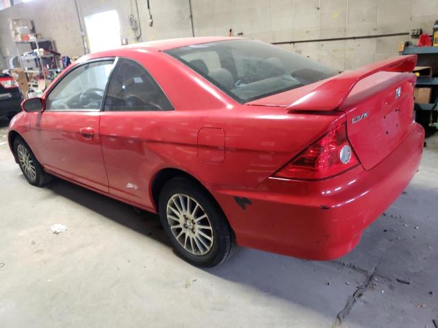 1HGEM22965L036946 - 2005 HONDA CIVIC EX RED photo 2